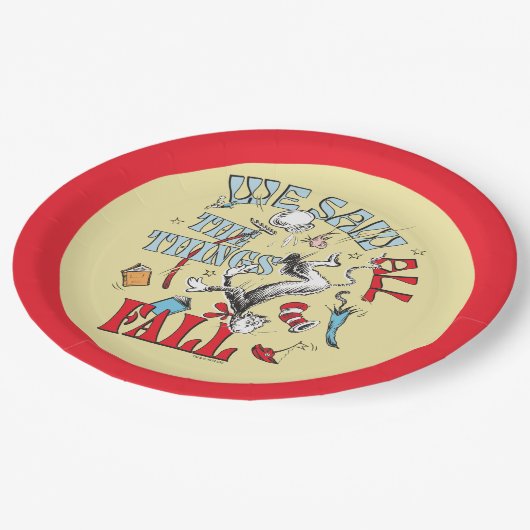 帽子の中の猫 | 我々はすべての物事を見た秋 ペーパープレート (アングル)