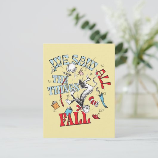 帽子の中の猫 | 我々はすべての物事を見た秋 ポストカード (スタンド正面)