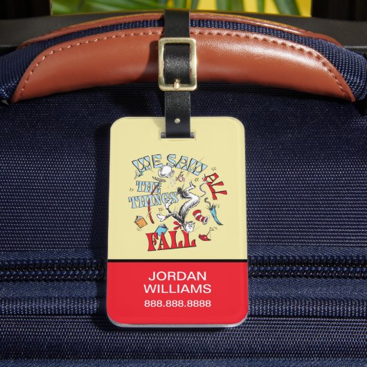 帽子の中の猫 | 我々はすべての物事を見た秋 ラゲッジタグ (正面インサイチュ2)