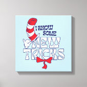 帽子の中の猫 | 新しいコツを知っている キャンバスプリント (正面)