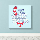 帽子の中の猫 | 新しいコツを知っている キャンバスプリント (インサイチュ (ウッドフロア))