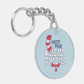 帽子の中の猫 | 新しいコツを知っている キーホルダー (正面左)