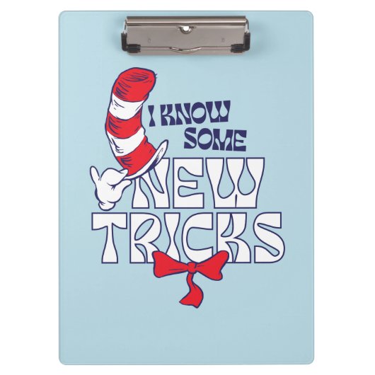 帽子の中の猫 | 新しいコツを知っている クリップボード (正面)