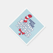 帽子の中の猫 | 新しいコツを知っている スタンダードカクテルナプキン (角)