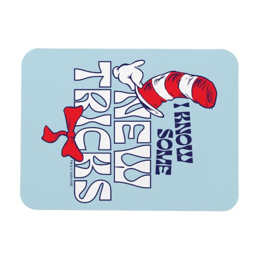 帽子の中の猫 | 新しいコツを知っている マグネット (横)