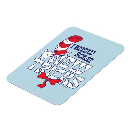 帽子の中の猫 | 新しいコツを知っている マグネット (左側)