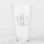 帽子の中の猫 | 猫顔文字 タンブラーグラス (裏面)