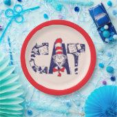 帽子の中の猫 | 猫顔文字 ペーパープレート (パーティー)