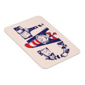 帽子の中の猫 | 猫顔文字 マグネット (右側)