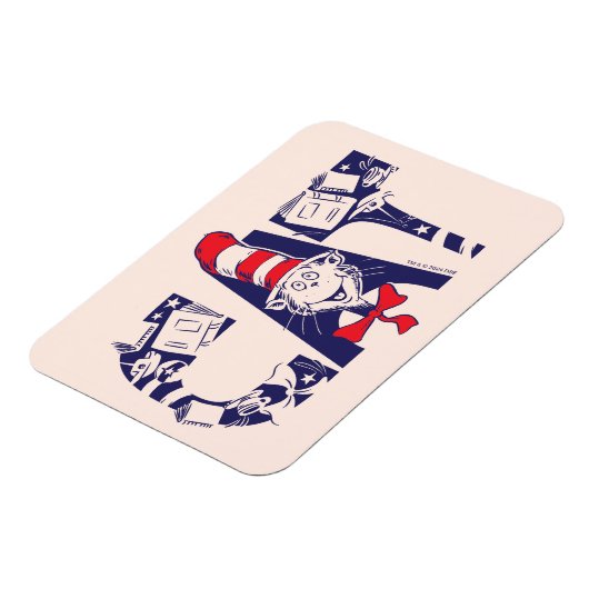 帽子の中の猫 | 猫顔文字 マグネット (左側)