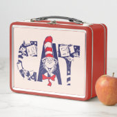 帽子の中の猫 | 猫顔文字 メタルランチボックス (インサイチュ)