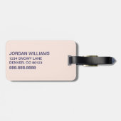 帽子の中の猫 | 猫顔文字 ラゲッジタグ (裏面横)