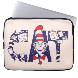 帽子の中の猫   猫顔文字 ラップトップスリーブ