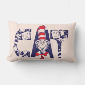 帽子の中の猫 | 猫顔文字 ランバークッション (正面)