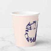 帽子の中の猫 | 猫顔文字 紙コップ (正面)