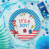 帽子の中の猫 |男の子の赤ちゃんシャワー ペーパープレート (パーティー)