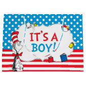 帽子の中の猫 |男の子の赤ちゃんシャワー ラージペーパーバッグ (正面)