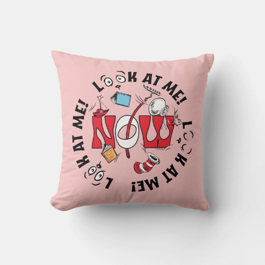 帽子の中の猫 | 私を見て!私を見て! クッション (正面)