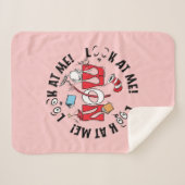 帽子の中の猫 | 私を見て！私を見て！ シェルパブランケット (正面(横))