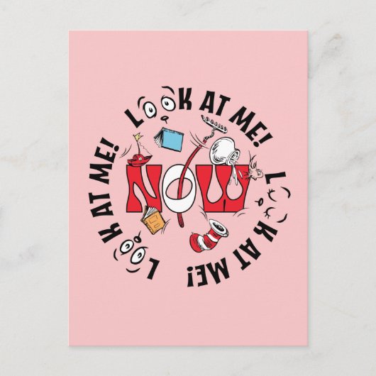 帽子の中の猫 | 私を見て!私を見て! ポストカード (正面)