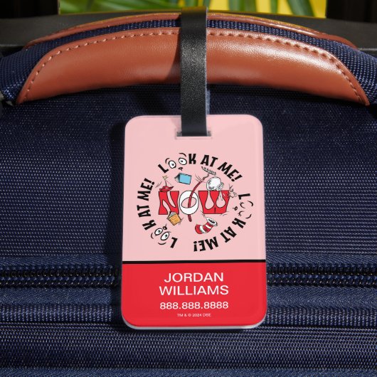 帽子の中の猫 | 私を見て!私を見て! ラゲッジタグ (裏面インサイチュ4)