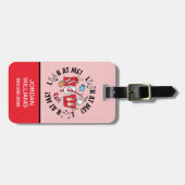 帽子の中の猫 | 私を見て!私を見て! ラゲッジタグ (正面横)