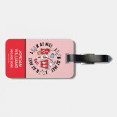 帽子の中の猫 | 私を見て!私を見て! ラゲッジタグ (裏面横)