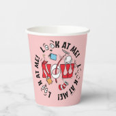 帽子の中の猫 | 私を見て！私を見て！ 紙コップ (左)