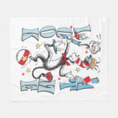 帽子の中の猫 | 見る フリースブランケット (正面(横))