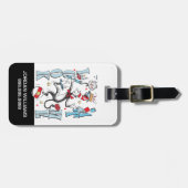 帽子の中の猫 | 見る ラゲッジタグ (正面横)