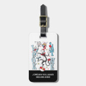 帽子の中の猫 | 見る ラゲッジタグ (正面縦)