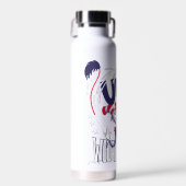 帽子の中の猫 | 魚の群れ ウォーターボトル (正面)