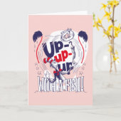 帽子の中の猫 | 魚の群れ カード (黄色い花)