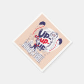 帽子の中の猫 | 魚の群れ スタンダードカクテルナプキン (角)