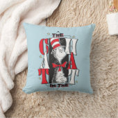 帽子の中の猫 | B&W文字 クッション (ブランケット)