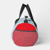 帽子の中の猫 | B&W文字 ダッフルバッグ (右)