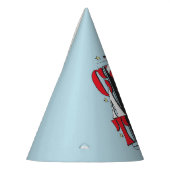 帽子の中の猫 | B&W文字 パーティーハット (左)