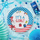 帽子の中の猫 | It's a Girl Baby Shower ペーパープレート (パーティー)