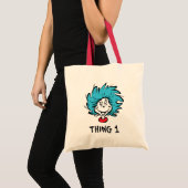帽子の中の猫 | Thing 1 トートバッグ (正面(商品))