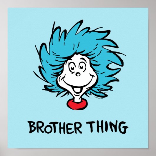 帽子の中の猫 | Thing 1 Thing 2 - Brother Thing ポスター (正面)