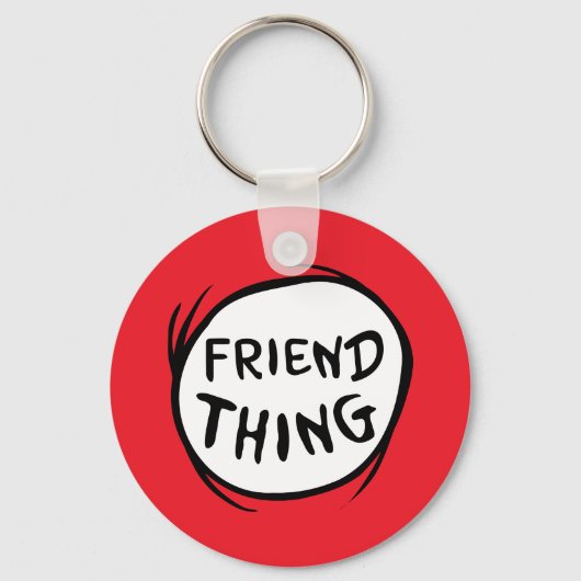 帽子の中の猫 | Thing 1 Thing 2 - Friend Thing キーホルダー (正面)