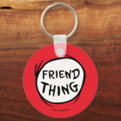 帽子の中の猫 | Thing 1 Thing 2 - Friend Thing キーホルダー (裏面)