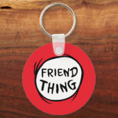帽子の中の猫 | Thing 1 Thing 2 - Friend Thing キーホルダー (正面)