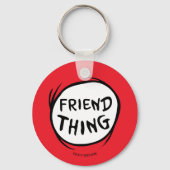 帽子の中の猫 | Thing 1 Thing 2 - Friend Thing キーホルダー (裏面)