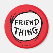 帽子の中の猫 | Thing 1 Thing 2 - Friend Thing マグネット (正面)