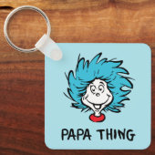 帽子の中の猫 | Thing 1 Thing 2 - Papa Thing キーホルダー (正面)