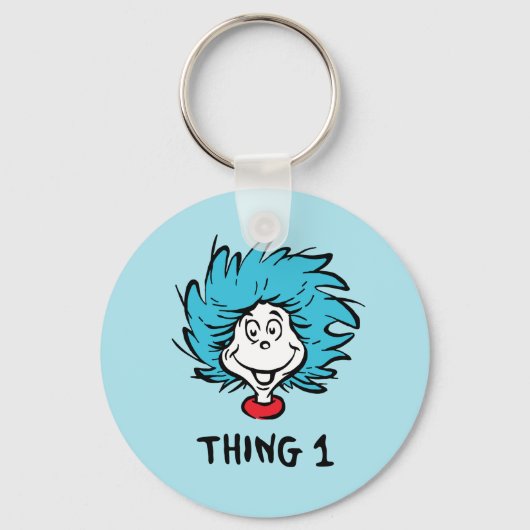 帽子の中の猫 | Thing 1 Thing 2 - Thing 1 キーホルダー (正面)