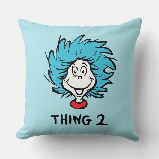 帽子の中の猫 | Thing 2 クッション (正面)