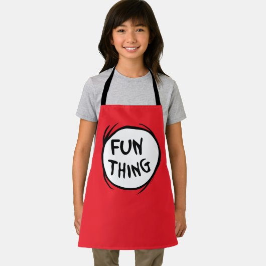 帽子の中の猫 | Thing One Thing Two -おもしろい エプロン (インサイチュ)