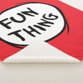 帽子の中の猫 | Thing One Thing Two -おもしろい シェルパブランケット (3/4)